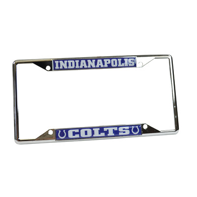 New NFL Indianapolis Colts Car Truck Chrome Metal License Plate Frame