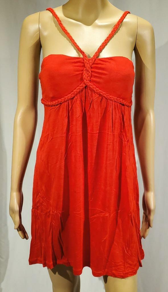 New Forever 21 Red Braided Halter Mini Dress - Size M - NWT | eBay