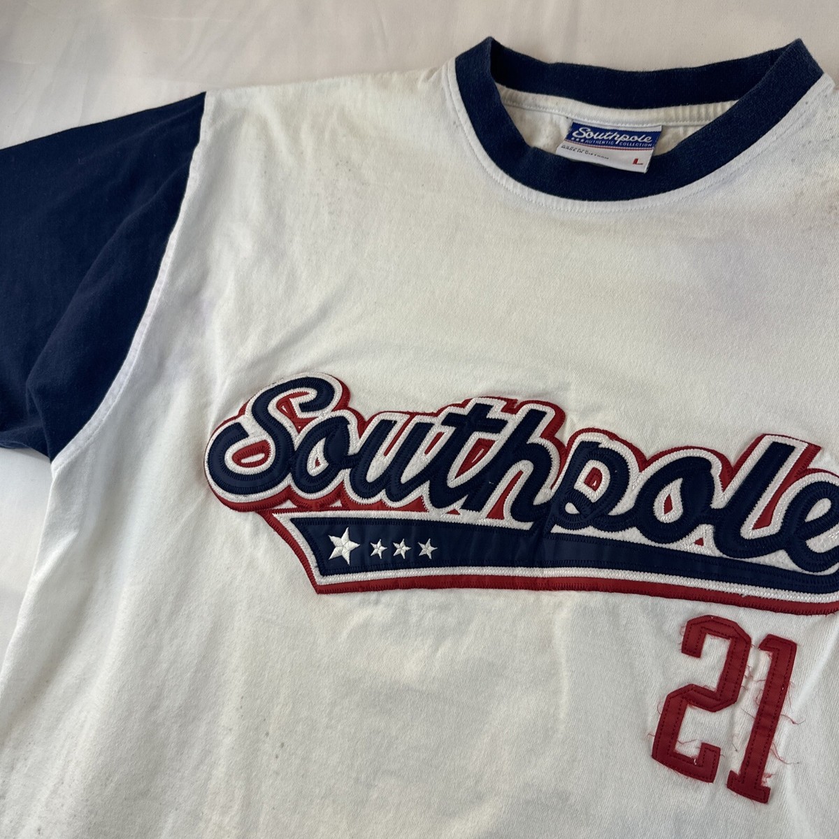 VTG SOUTHPOLE Baseball T Shirt Size L | eBay