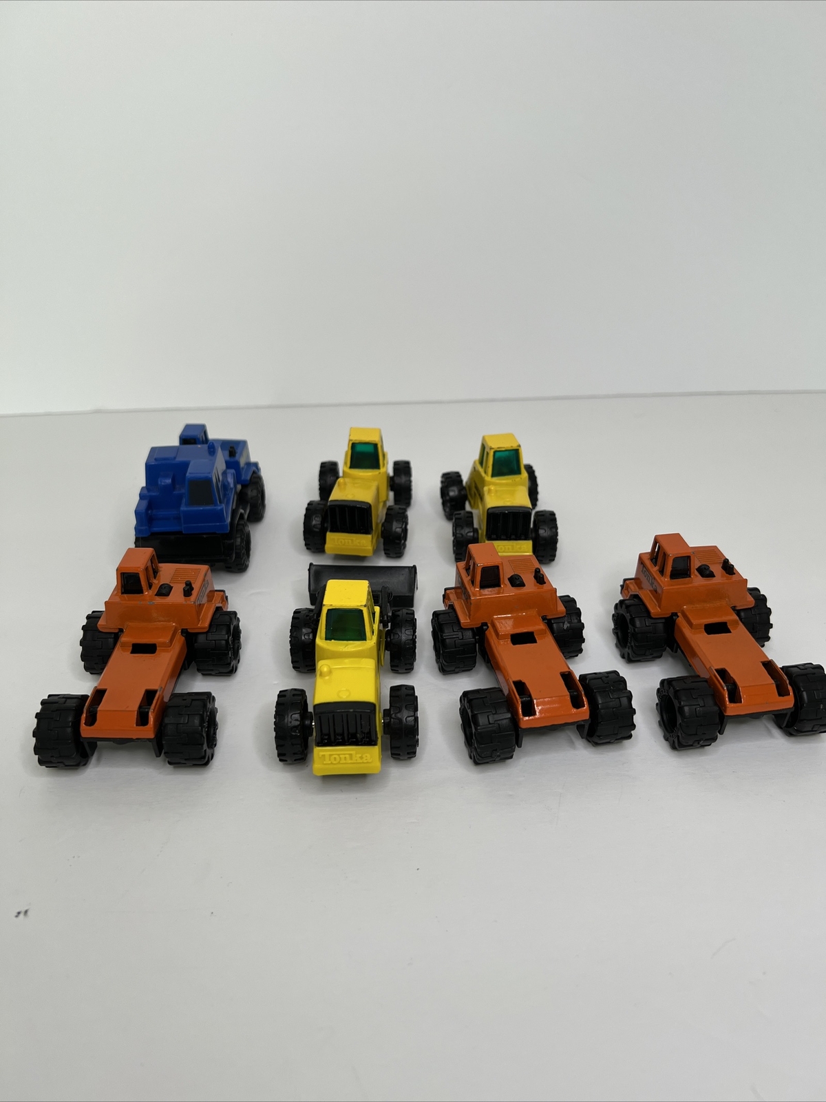 Lot Of 7 Tonka Plastic Construction Vehicles eBay