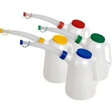 4x 5 Litre Graduated Jug Pourer Oil Fuel Jerry Can Container Measuring 5L | 5922