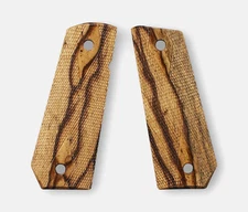 1911 Full Size Grips, Inkberry, Double Diamond Checkered, Carry Cut, Thin