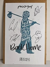 ART - Signed By Entire Band - Sidewalk Prophets - Music Album Promo Poster 17x11