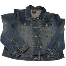 The Children Place Girls Denim Jacket-Denim Blue XL 14 