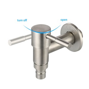 edelstahl wasserhahn 1 2 kalt armatur wandmontage auslaufventil bad garten hahn ebay