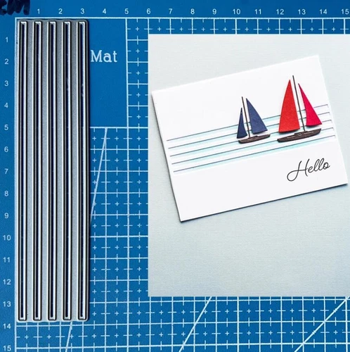 Metall Stanzformen Vertikale Linie Scrapbooking Prägen Papier Karte Handwerk Schablone - Bild 2 von 4