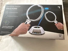 Sharper Image LED Space Pong 1 or 2 Players EUC Virtual Table Tennis Ping Pong