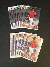(16) EDUARDO LOPEZ 2022 BOWMAN ROOKIE LOT (8 CHROME & 8 DRAFT) RED SOX