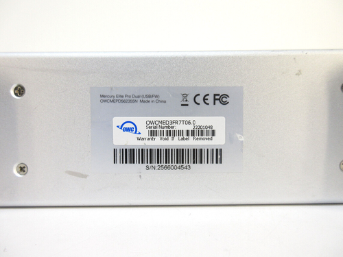 OWC OWCMED3FR7T06.0 Mercury Elite Pro Dual 6TB 2-Bay, USB 3.1, eSATA, RAID Array - Picture 7 of 9