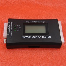 Power Supply Tester 20 24 Pin Sata LCD PSU HD ATX BTX Voltage Test Source