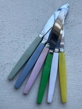 Mid Century Modern Scandinavian Butter knives john stainless plastic derian