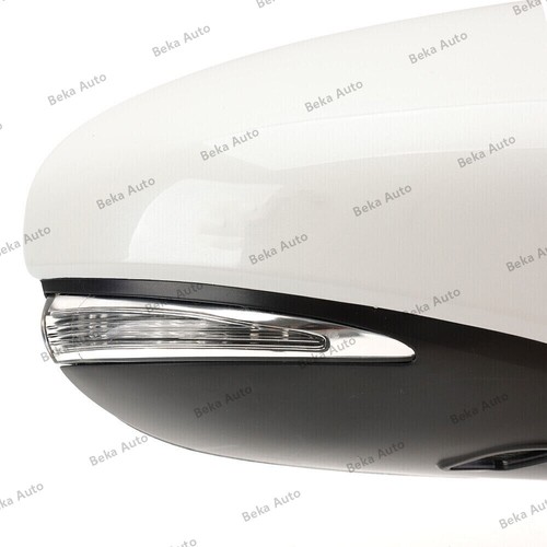For 2013 2014-2018 Lexus ES350 Left White View Power Door Mirror Heated W/Lamp - Picture 8 of 10