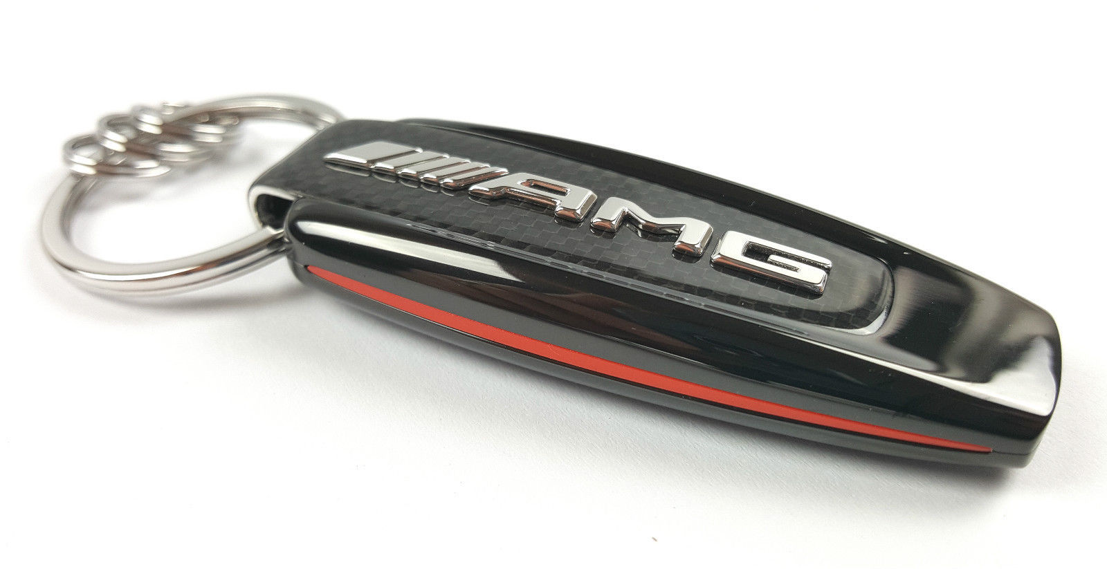 Mercedes-Benz Schlüsselanhänger Typo /"AMG /" schwarz silber rot B66953338