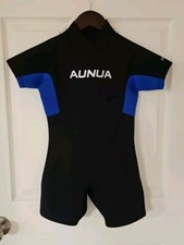 Aunua SHORTY Unisex Kids/ Youth 3mm Wetsuit Black/Blue Size 8