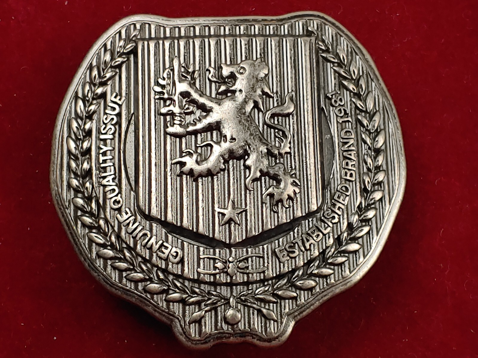 GENUINE QUALITY ISSUE Pewter Belt Buckle, Fits 1.5" Belt w/ FREE Gift