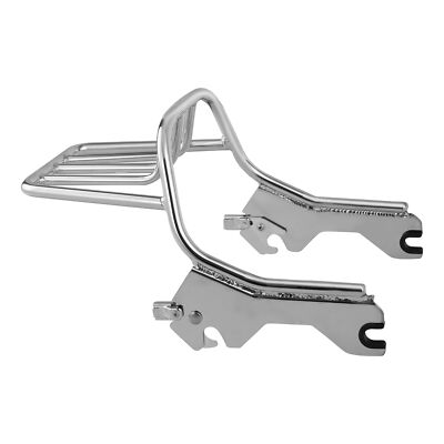 Chrome 2 Up Mounting Luggage Rack Fit For Harley Low Rider Sport Glide 2018-Up