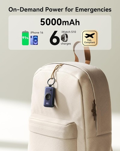 INIU Power Bank for Apple Watch & iPhone 5000mAh Wireless Portable Charger BLUE - 第 6/7 張圖片