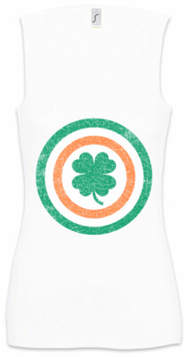 Captain Ireland Damen Tank Top Flag Irish America Shamrock Cloverleaf Fun Nerd