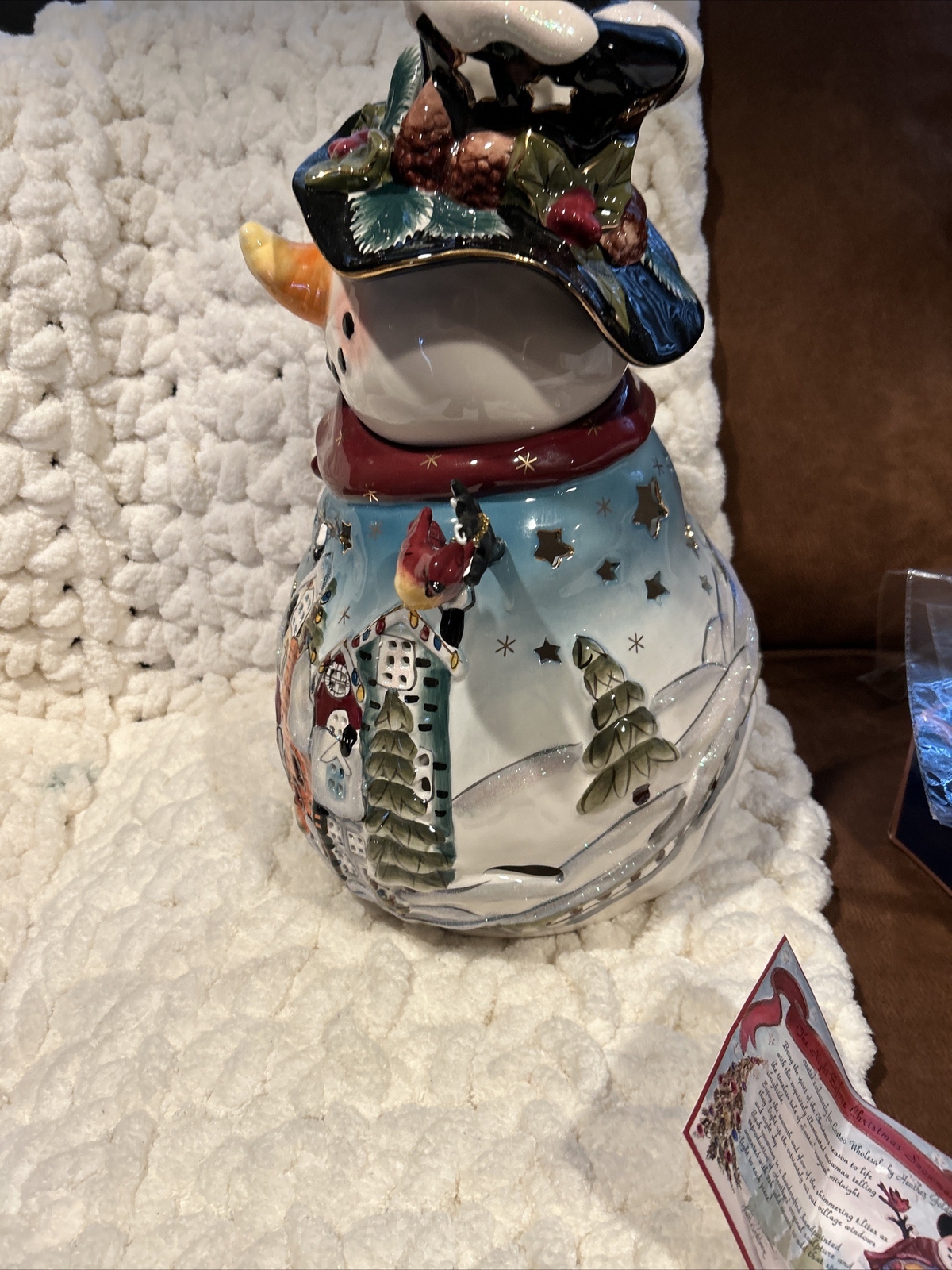 Blue sky clayworks the night before christmas 2009 snowman heather