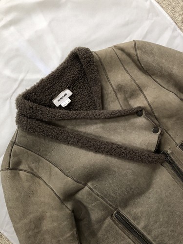 Helmut Lang Khaki Shearling Jacket Small - Picture 4 of 11