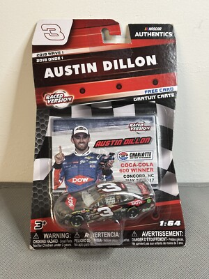 Austin Dillon 2017 Dow Salutes (Coke 600 Win) 1/64 2018 Nascar Authentics