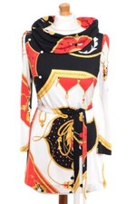 VTG 80S LOUIS FERAUD JERSEY SILK DRESS SIZE S SMALL FIRST CLASS