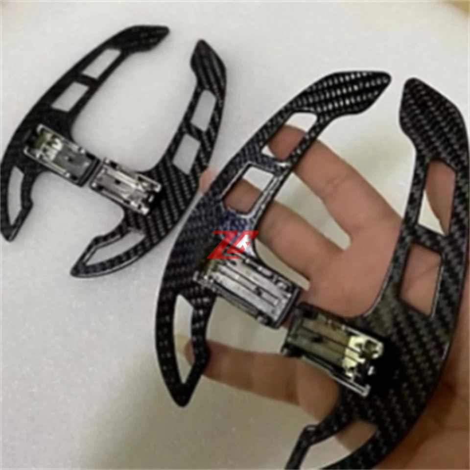 Carbon fiber Steering wheel Black shift paddles For Mercedes Benz General Model - Image 2 of 2