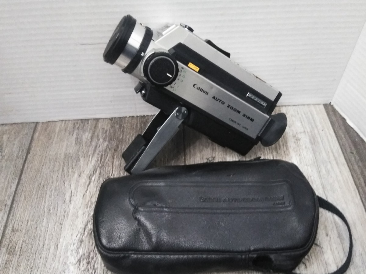 VTG. Canon Auto Zoom 318M Super 8mm Movie Camera 3x Zoom W/ SOFT
