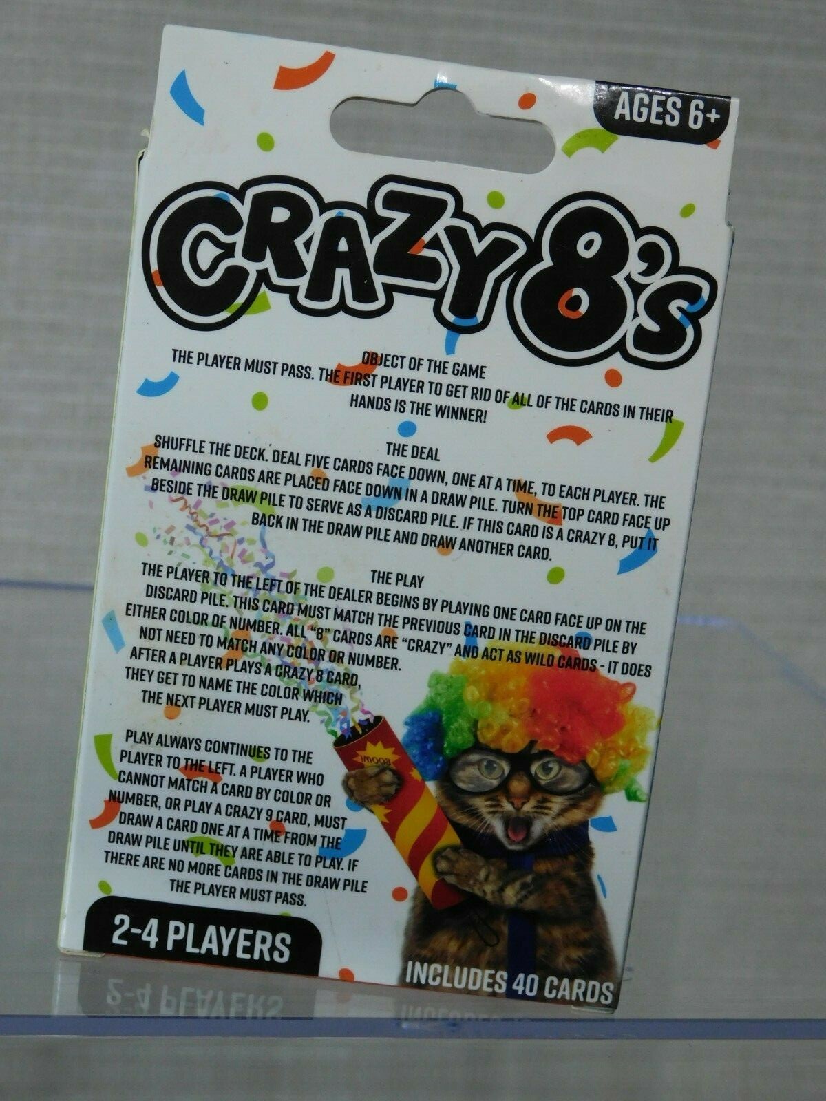 Fun a Ton Crazy 8's Card Game for Kids - The Game of Crazy 80s Kids Game  Toy - Colorful Design - Great for Children Ages 6 & Up. Cards Size 4.7 x