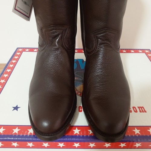GO WEST BOOTS ROPER ZIP BROWN SIZE 9 - Picture 19 of 20