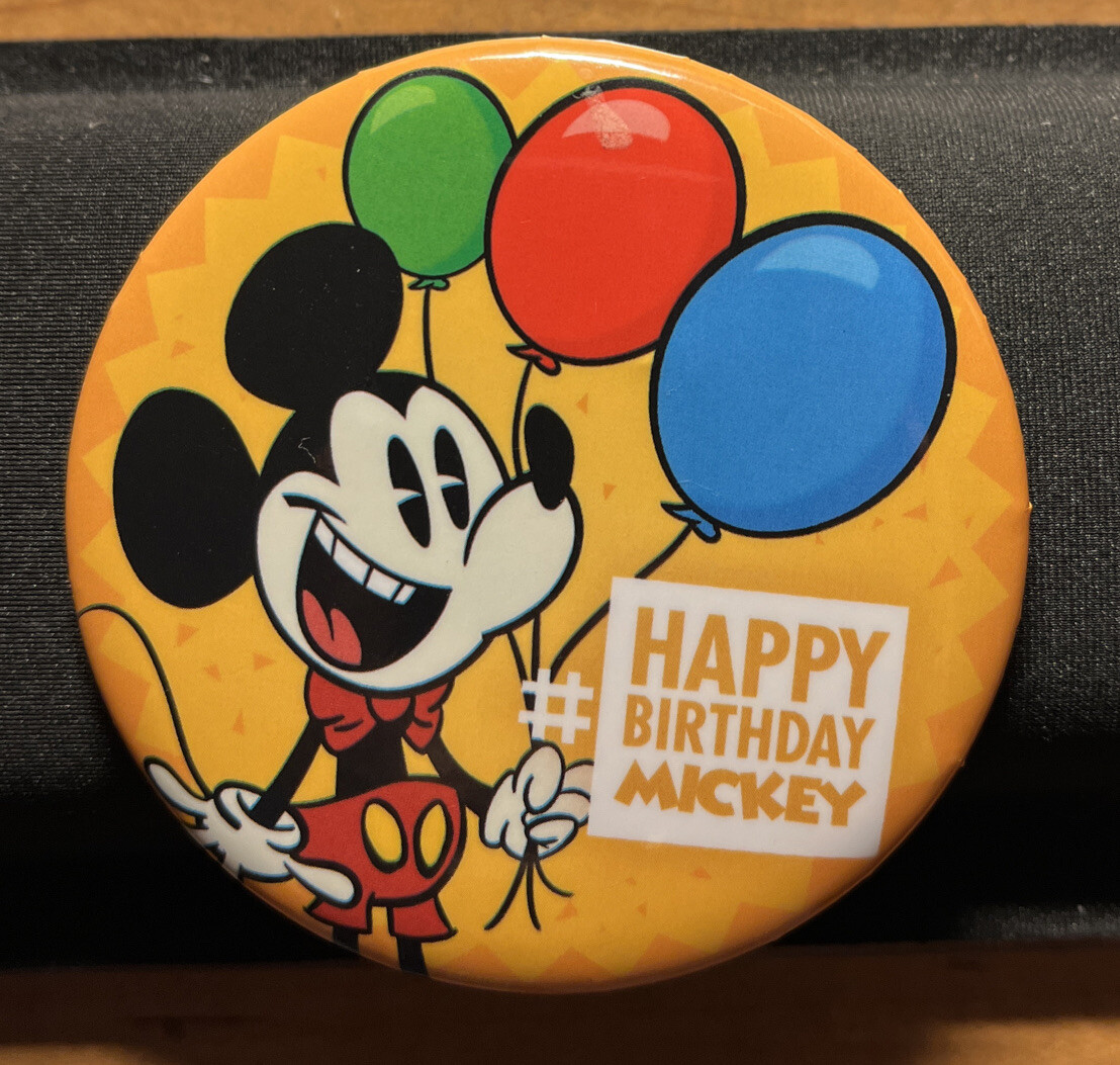 2016 Disney " Happy Birthday Mickey" Button