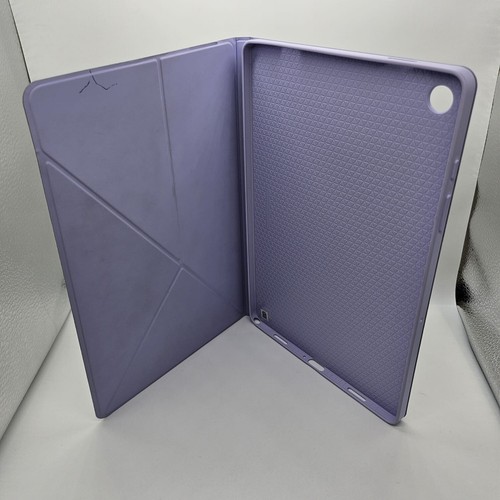 Funda Tablet Galaxy Tab A9+. Estuche Plegable Magnético Púrpura Claro y Blanco - Imagen 5 de 10