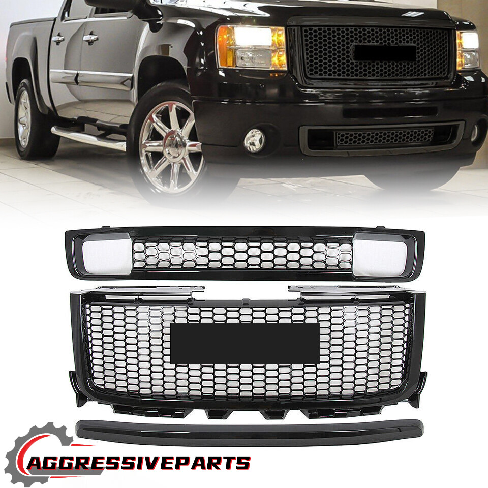 USグリル 2011-2014 GMC Sierra 2500HD / 3500HDブラック