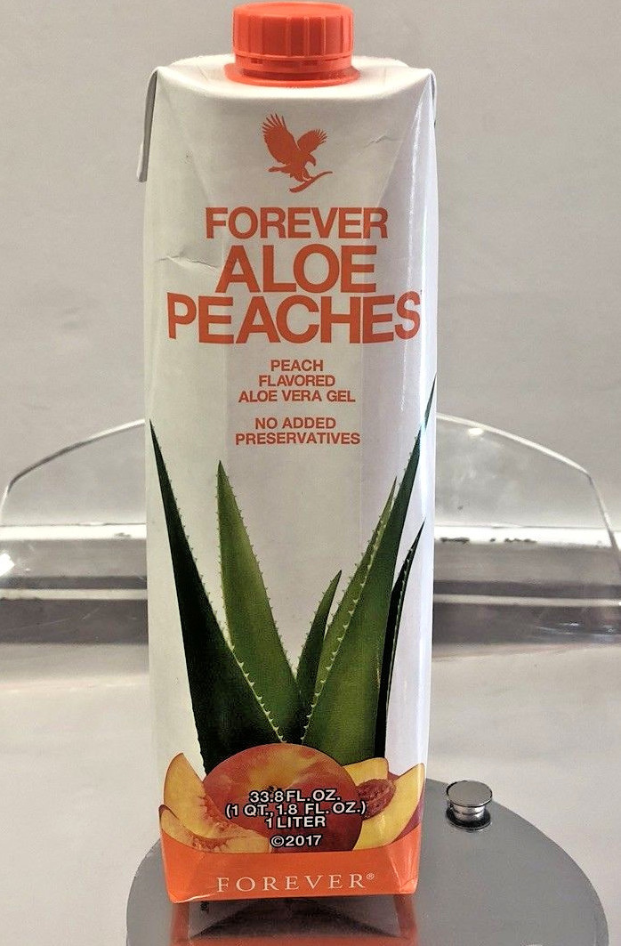 Forever Living Aloe Vera GEL Bits N Peaches 1 Liter (3
