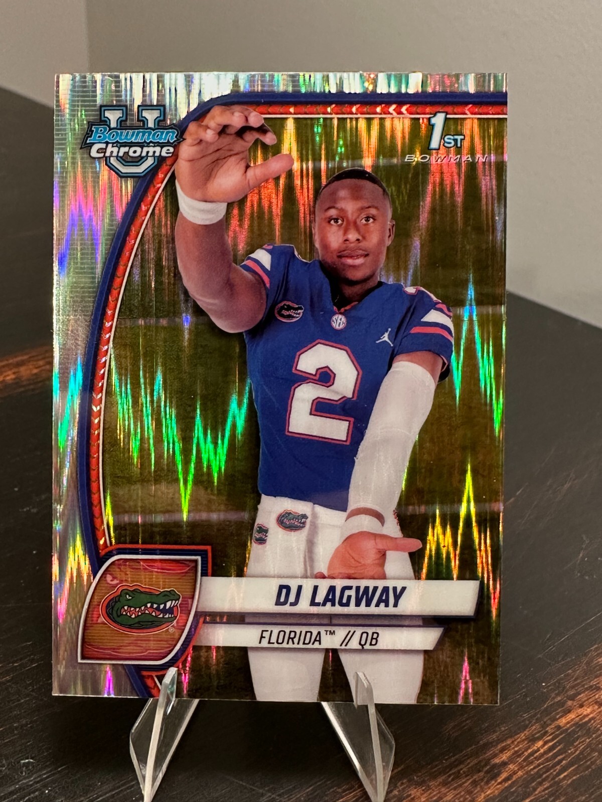 2024 Bowman University Chrome - DJ Lagway #63 Stealth Refractor (RC)