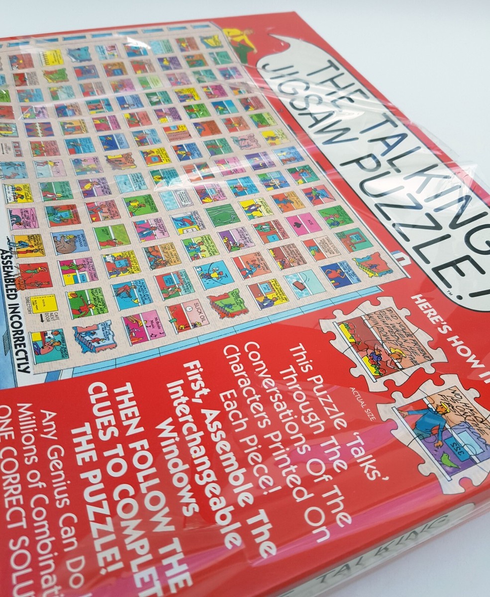 The Talking Jigsaw Puzzle Two Double Sided 560 Pieces Brain The Talking Jigsaw Puzzle Two Double Sided 560 Pieces Brain
