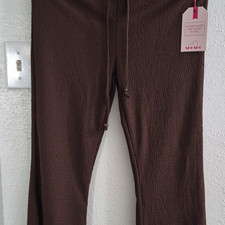 SOSO Womens Brown Rayon Crepe Drawstring Stra...