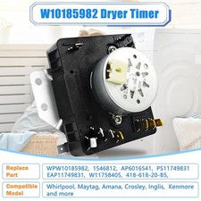 W10185982 WPW10185982 Dryer Timer for Whirlpool, Maytag WGD4800XQ0 WED4815EW1 US