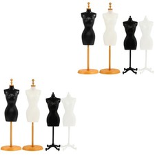 8 pcs  Mini Doll Dress Support Mannequin Model Stand Accessories (Mixed Style)