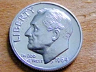 1964 Silver Roosevelt Dime - Choice Gem Proof