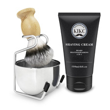 5 in 1 Shaving Kit, Shaving Brush Kit for Men,Set Include Synthetic Shave Brush,