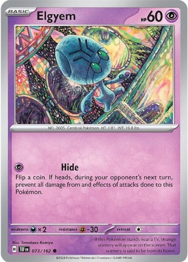 Pokemon Elgyem (73/273) Temporal Forces LP REVERSE HOLO