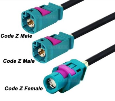 HSD LVDS 4-Core Y Type 1 to 2 splitter Z Male-Female Connector Wire Video Cable