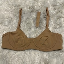 Skims 34A Bra Tan Fits Everybody Unlined Demi Underwire Back Closure NEW