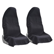 Car Seat Covers Universal Protective Front 2 Pack Black