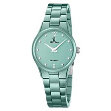 Image of Festina Ladies Watch F20751-3 Ceramic Green, 30.5mm