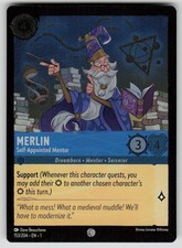 Merlin - Self-Appointed Mentor Cold Foil The First Chapter 153/204 Lorcana NM