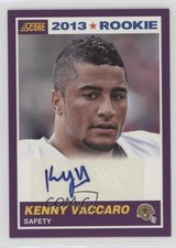 2013 Score 2013 Rookie Purple Signatures /49 Kenny Vaccaro #387 Auto 7dt