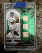 Leaf Tom Glavine New York Mets MLB Game-Used Memorabilia Card 06/10 /10 19/25