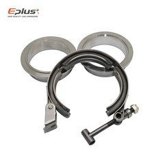 304 Stainless Steel V Band Clamp Turbo Exhaust Pipe V-Band Flange Kit Universal